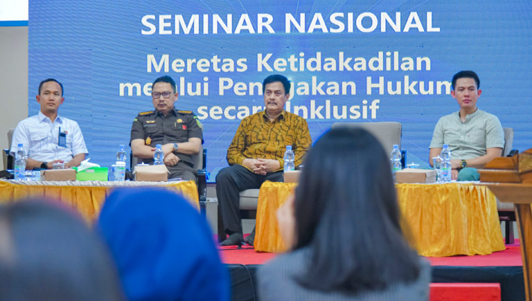 Seminar Nasional TEMU INKLUSI 5 Tema ke-2 “Meretas Ketidakadilan Dengan Penegakan Hukum Inklusif”
