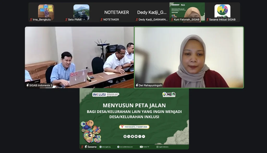 Kegiatan Menyusun Peta Jalan Bagi Desa/Kelurahan Lain yang Ingin Menjadi Desa/Kelurahan Inklusif.