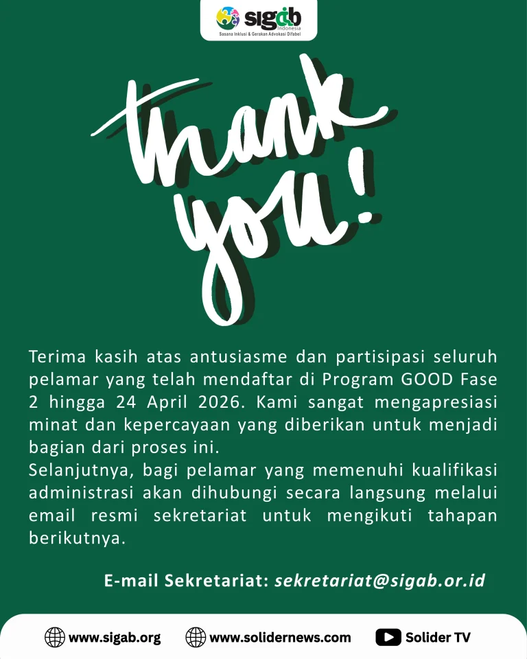 Pengumuman pendaftaran TIM GOOD Fase 2