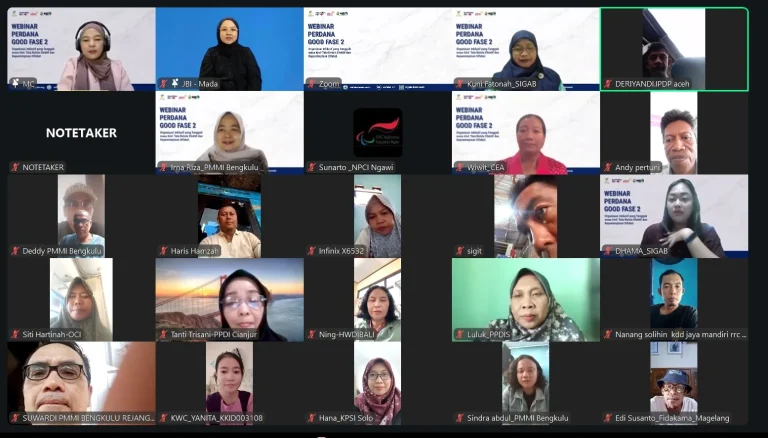 Webinar perdana Program GOOD Fase 2 “Organisasi Inklusif yang Tangguh masa kini: Tata Kelola Efektif dan Kepemimpinan Difabel”
